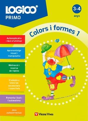 LOGICO PRIMO. COLORS I FORMES 1 (3-4 ANYS) | 9788411938204