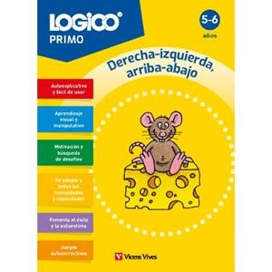 LOGICO PRIMO. DERECHA-IZQUIERDA, ARRIBA-ABAJO (5-6 AÑOS) | 9788411936224