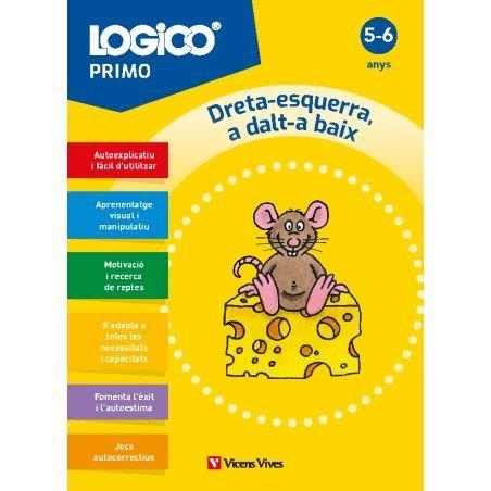 LOGICO PRIMO. DRETA-ESQUERRA, A DALT-A BAIX (5-6 ANYS) | 9788411938341