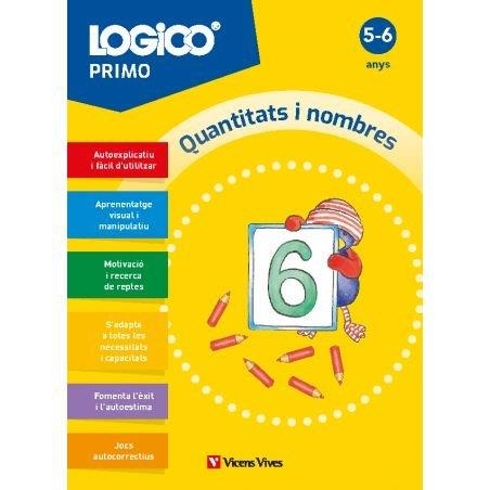 LOGICO PRIMO. QUANTITATS I NOMBRES (5-6 ANYS) | 9788411938310