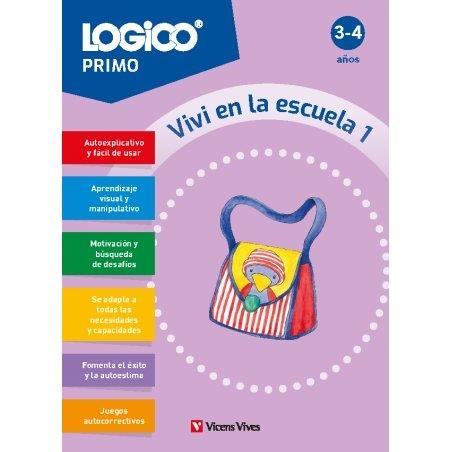LOGICO PRIMO. VIVI EN LA ESCUELA 1 (3-4 AÑOS) | 9788411936330