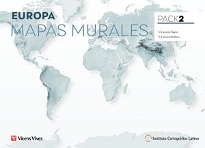 PACK 2 MAPAS MURALES EUROPA FÍSICA + POLÍTICA | 8429962032713