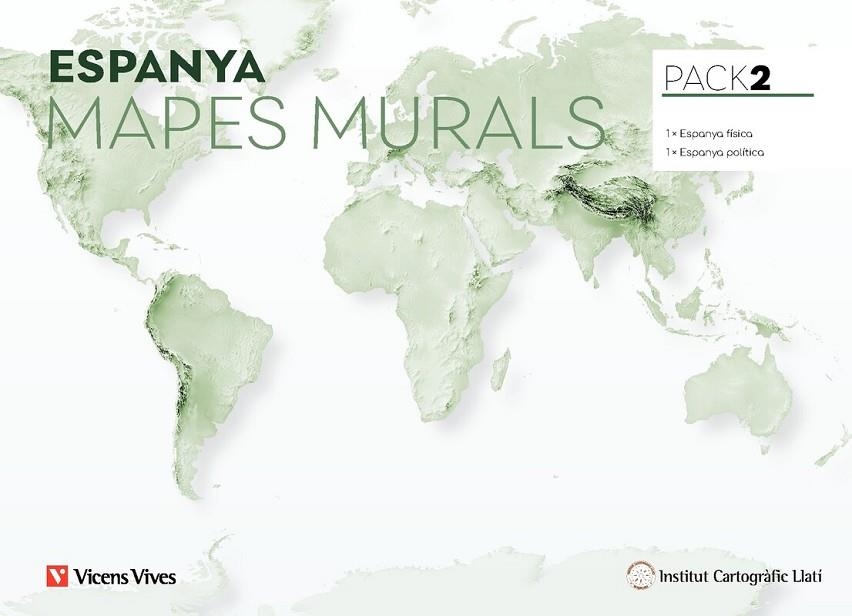 PACK 2 MAPES MURALS ESPANYA FÍSICA I POLÍTICA | 8429962032751