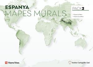 PACK 2 MAPES MURALS ESPANYA FÍSICA I POLÍTICA | 8429962032751