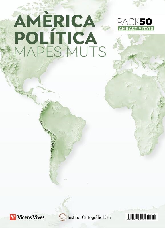 PACK 50 MAPES MUTS AMÈRICA POLÍTICA AMB ACTIVITATS | 8429962030030