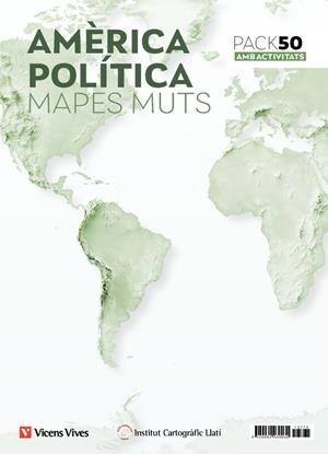 PACK 50 MAPES MUTS AMÈRICA POLÍTICA AMB ACTIVITATS | 8429962030030