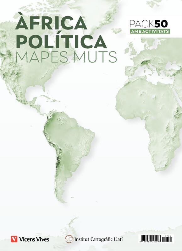 PACK 50 MAPES MUTS ÀFRICA POLÍTICA AMB ACTIVITATS | 8429962029997