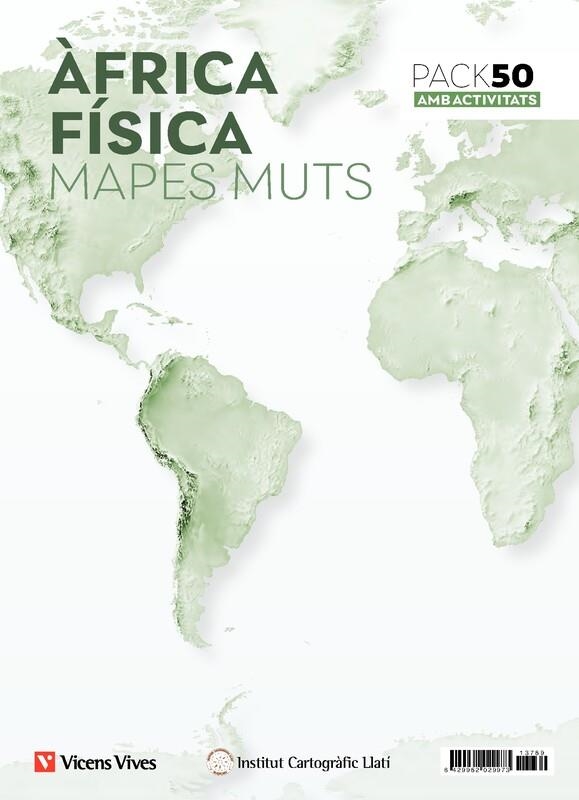 PACK 50 MAPES MUTS ÀFRICA FÍSICA AMB ACTIVITATS | 8429962029973