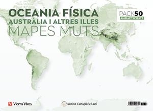 PACK 50 MAPES MUTS OCEANIA FÍSICA AMB ACTIVITATS | 8429962030351