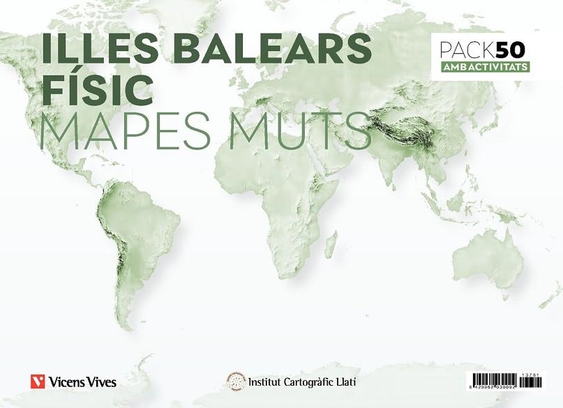PACK 50 MAPES MUTS ILLES BALEARS FÍSIC AMB ACTIVITATS | 8429962030092