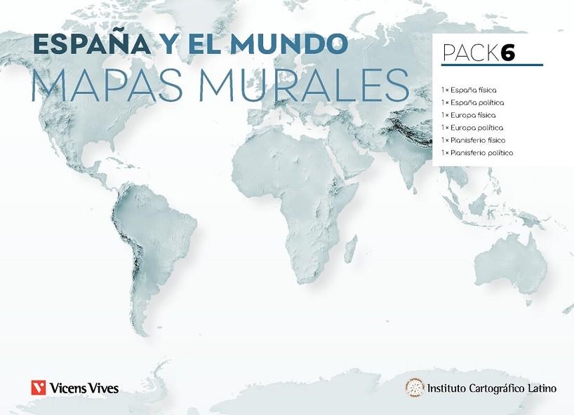 PACK 6 MAPAS MURALES GENERALES | 8429962012753
