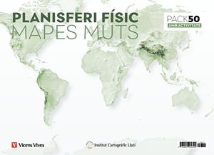 PACK 50 MAPES MUTS PLANISFERI FÍSIC AMB ACTIVITATS | 8429962030399