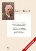 13. TRES MELODIES SOBRE DIEGO SABIOTE | 9790692388975 | NARCÍS BONET