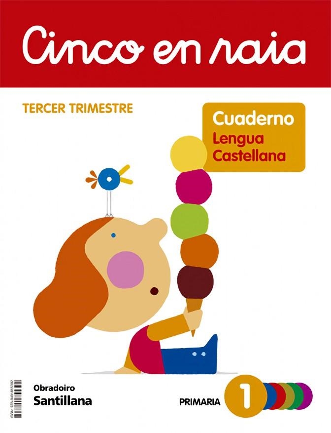 CINCO EN RAIA CADERNO LINGUA1 PRIMARIA 3 TRIM | 9788491855392