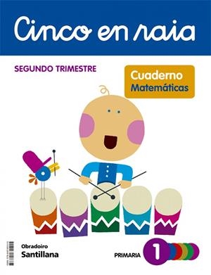 CINCO EN RAIA CADERNO MATEMATICAS 1 PRIMARIA 2 TRIM | 9788491855415