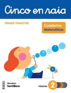 CINCO EN RAIA CADERNO MATEMATICAS 2 PRIMARIA 1 TRIM | 9788491857136