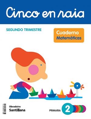 CINCO EN RAIA CADERNO MATEMATICAS 2 PRIMARIA 2 TRIM | 9788491857174