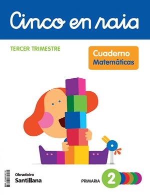CINCO EN RAIA CADERNO MATEMATICAS 2 PRIMARIA 3 TRIM | 9788491857181