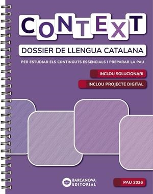 CONTEXT. DOSSIER DE LLENGUA CATALANA. BATXILLERAT 2026 | 9788448964924