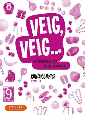 CONTA COMPTES  MATEMÀTIQUES MANIPULATIVES, NIVELL 3  CV | 9788414013168