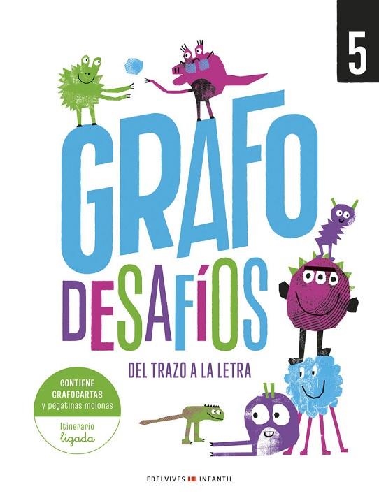 GRAFO DESAFÍOS, DEL TRAZO A LA LETRA,  CUADERNO 5 | 9788414062647
