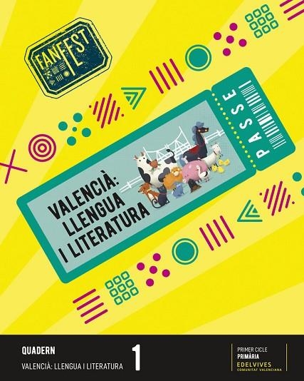 VALENCIÀ: LLENGUA I LITERATURA 1R PRIMÀRIA,, QUADERN (CV) | 9788414039304