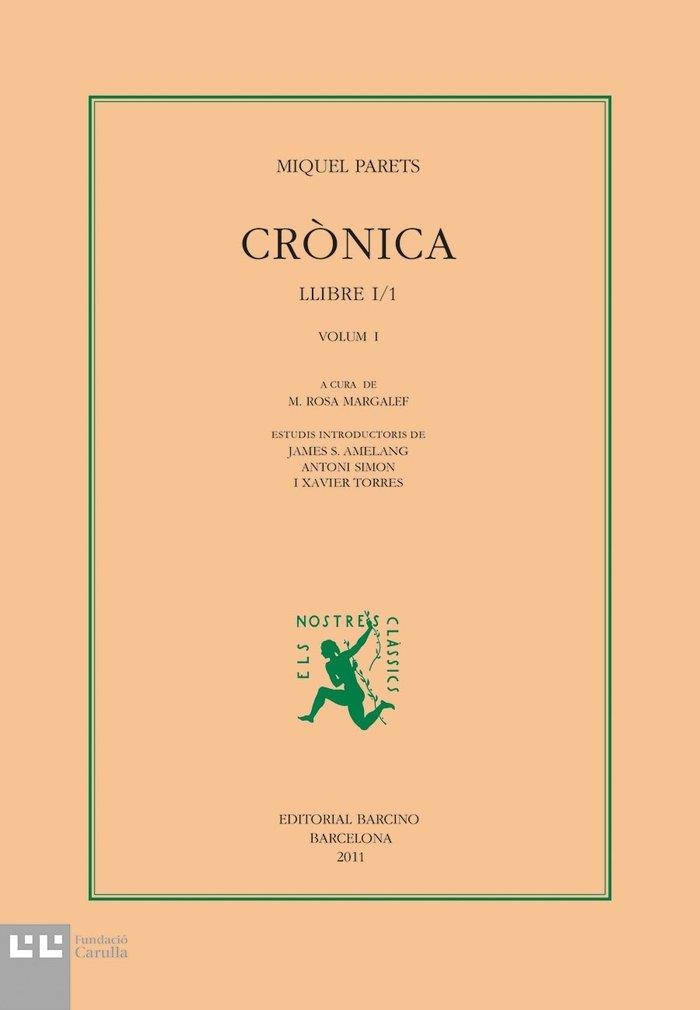 CRÒNICA.M.PARETS.VOL.I. | 9788472267695