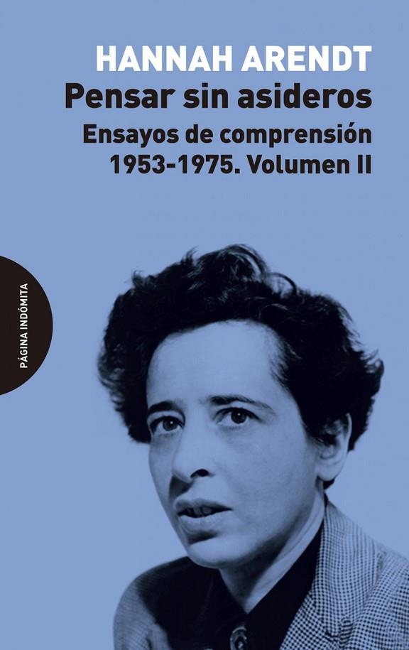 PENSAR SIN ASIDEROS | 9788494999208 | HANNAH, ARENDT