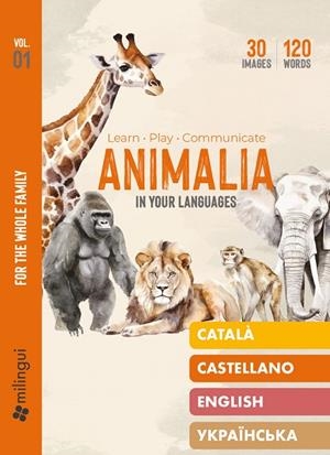 VOCABULARY CARDS ANIMALIA (CAT-CAST-UKR-ENG) | 9999990008084 | ERIN CRAIG