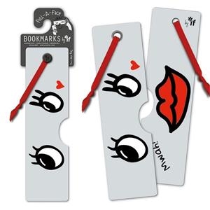 PULL - A - FACE BOOKMARKS - LOVE | 5035393162085