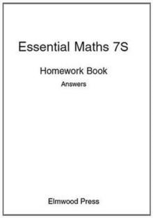 ESSENTIAL MATHS 7S HOMEWORK ANSWER | 9781906622053 | VV. AA.