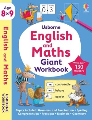 USBORNE ENGLISH AND MATHS GIANT WORKBOOK 8-9 | 9781805310013 | USBORNE