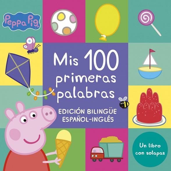 MIS 100 PRIMERAS PALABRAS (EDICIÓN BILINGÜE) (PEPPA PIG. PEQUEÑAS MANITAS) | 9788448858575