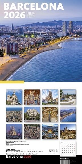 CALENDARIO 2026 PARET (30X30 CM) BARCELONA-1 (BARCELONETA) | 8424455260024
