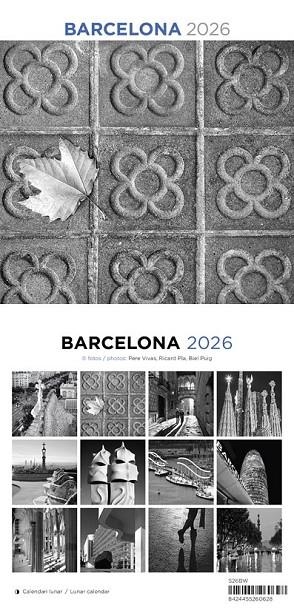 CALENDARIO 2026 ST (14X15 CM) BARCELONA BLACK & WHITE | 8424455260628