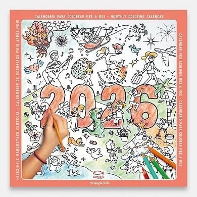 CALENDARIO 2026 PARET (30X30 CM) ACOLORIR | 8424455260864