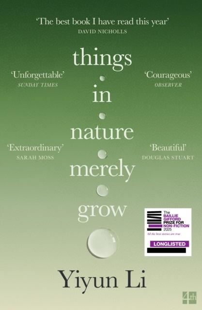 THINGS IN NATURE MERELY GROW | 9780008753849 | YIYUN LI
