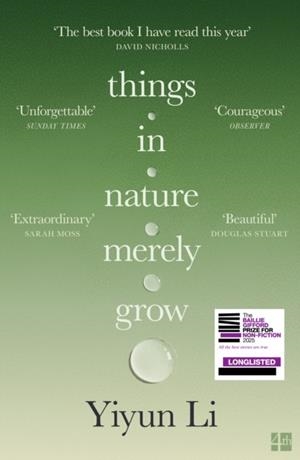 THINGS IN NATURE MERELY GROW | 9780008753849 | YIYUN LI