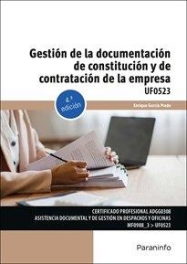 GESTIÓN DE LA DOCUMENTACIÓN DE CONSTITUCIÓN Y DE CONTRATACIÓN DE LA EMPRESA | 9788428374583 | GARCÍA PRADO, ENRIQUE