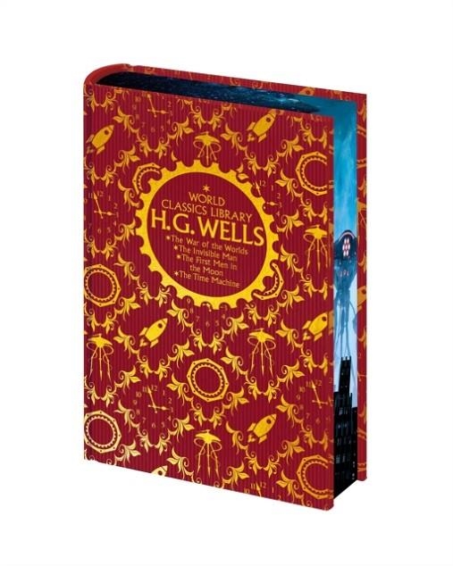 WORLD CLASSICS LIBRARY: H. G. WELLS: THE WAR OF THE WORLDS, THE INVISIBLE MAN, THE FIRST MEN IN THE MOON, THE TIME MACHINE | 9781398860629 | H. G. WELLS