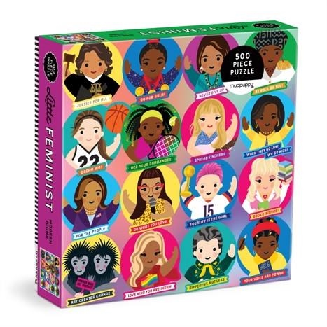 LITTLE FEMINIST: MODERN ICONS 500 PIECE FAMILY PUZZLE | 9780735387669 | MUDPUPPY
