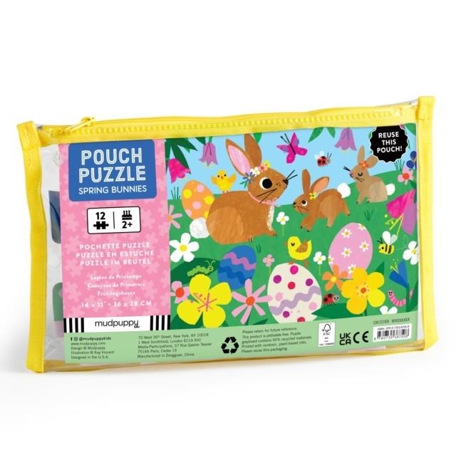 SPRING BUNNIES 12 PIECE POUCH PUZZLE | 9780735387508 | MUDPUPPY