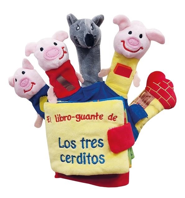 LOS 3 CERDITOS Y EL LOBO (LIBRO GUANTE CON TÍTERES DE DEDO) | 9788468373591