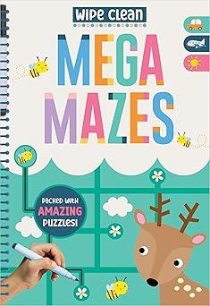 WIPE CLEAN: MEGA MAZES | 9781836428633 | AMY BOXHALL