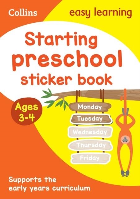 STARTING PRESCHOOL STICKER BOOK AGES 3-4 | 9780008775346 | COLLINS EASY LEARNING