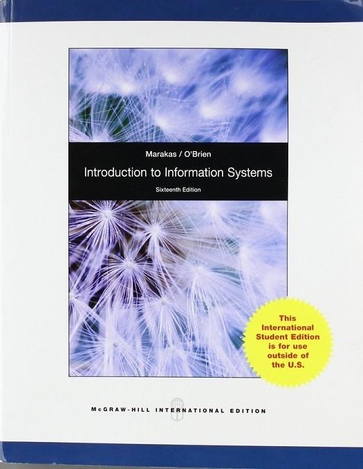 INTRODUCTION TO INFORMATION SYSTEMS | 9780071318044