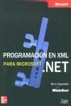 PROGRAMACION XML PARA MICROSOFT.NET | 9788448138141