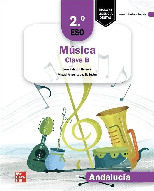 MUSICA CLAVE B 2§ESO ANDALUCIA 24 | 9788448644703