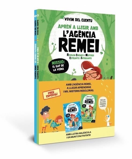 AGÈNCIA REMEI: PACK AMB ELS LLIBRES 1 I 2 (APRÈN A LLEGIR AMB L'AGÈNCIA REMEI) | 9788427252608 | VIVIM DEL CUENTU