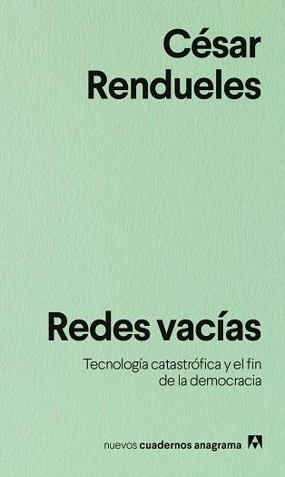 REDES VACÍAS | 9788433948991 | CÉSAR RENDUELES